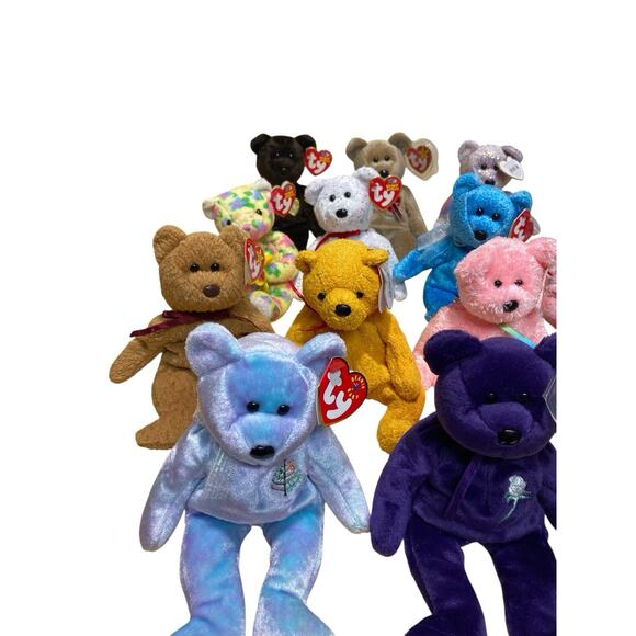 Ty Beanie Baby Bear Lot 30 Ty Club Garcia Etc - Picture 2 of 6